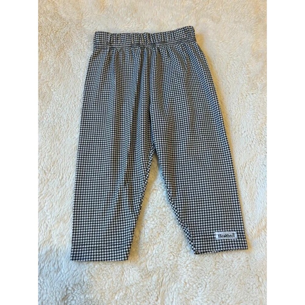Vintage Healthtex 18M Girls Black White Houndstooth Pants